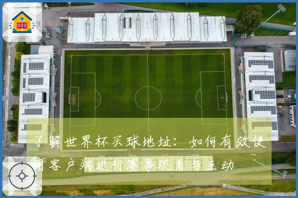 了解世界杯买球地址:如何有效使用客户端进行赛事观看与互动