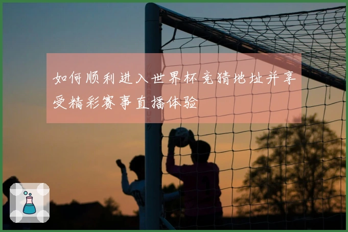 如何顺利进入世界杯竞猜地址并享受精彩赛事直播体验
